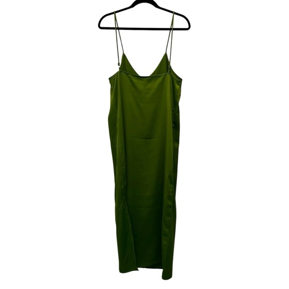 Target A New Day Slip Dress Midi Green Medium - Picture 8 of 9